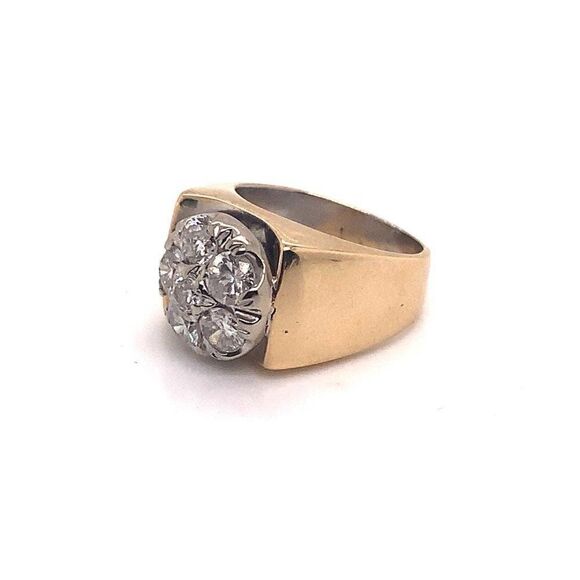 Diamond Ring Unisex 14 KT 1.10 CT Certified $5,950 018203 - Picture 12 of 17